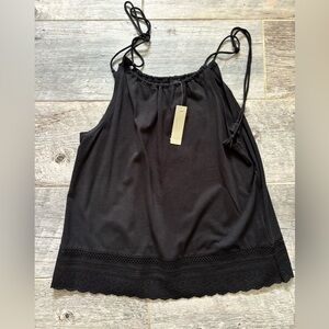 NWT JCrew black tank. Size small